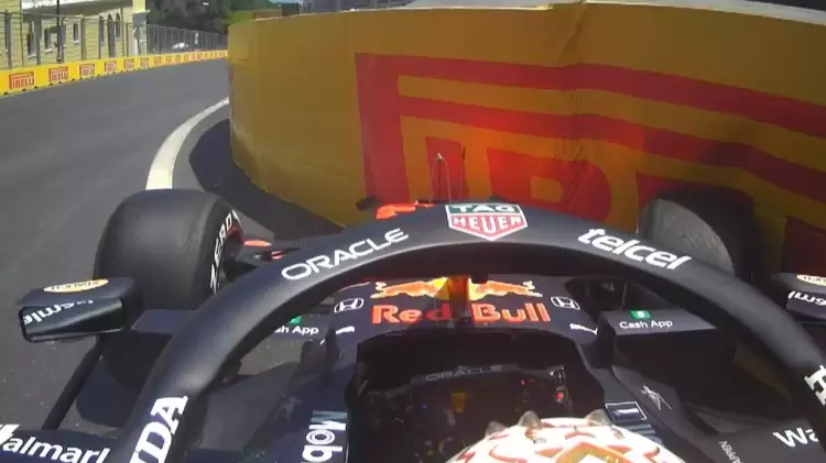 Max Verstappen bariyerlere girdi, seans durduruldu!