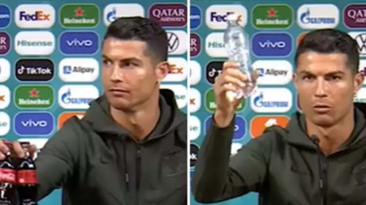 Coca Cola'yı şutlayan Ronaldo üç büyüklere kafa tutuyor