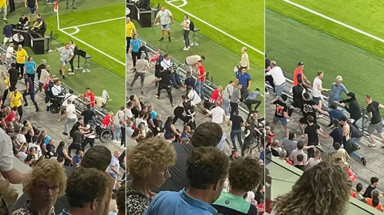 PSV - Galatasaray maçının devre arasında gerginlik