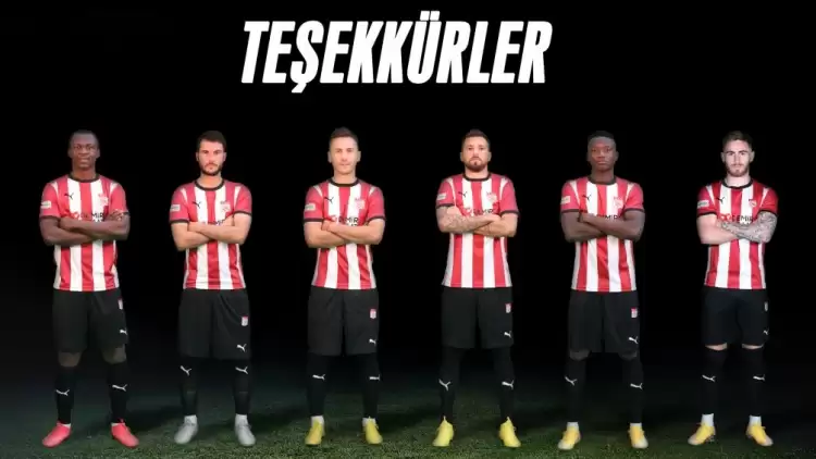 Sivasspor'da 6 oyuncuyla yollar ayrıldı