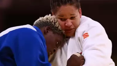 Milli judocu Kayra Sayit, bronz maçında Dicko'ya kaybetti