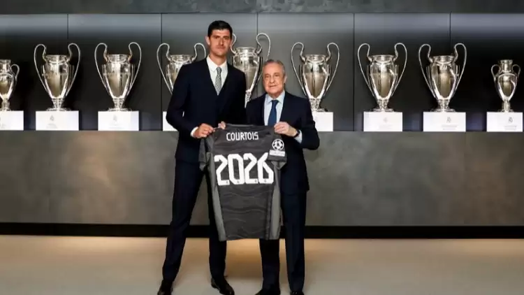 Real Madrid, kaleci Courtois'nın sözleşmesini yeniledi