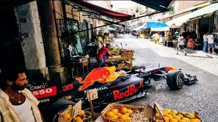 Palermo sokaklarında Formula 1 rüzgarı