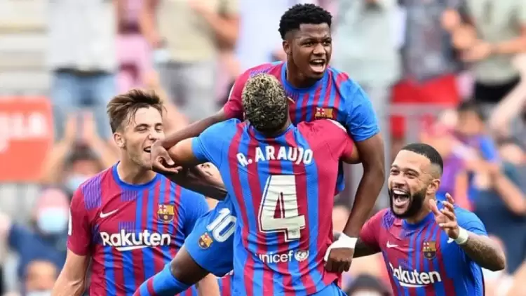 Barcelona'da Messi'nin veliahtı Ansu Fati golle döndü! 