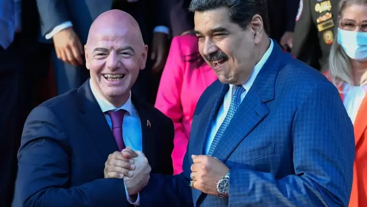 Infantino'dan Venezuela Devlet Başkanı Maduro'ya Dünya Kupası ziyareti