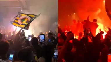 Sabiha Gökçen'de tarihi gece! Ali Koç ve Mesut Özil taraftarlara seslendi