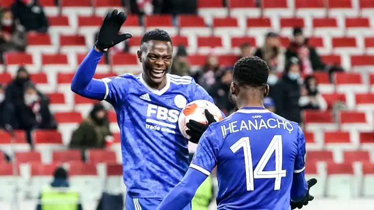 Leicester City'de Patson Daka, Spartak Moskova'ya 4 gol attı