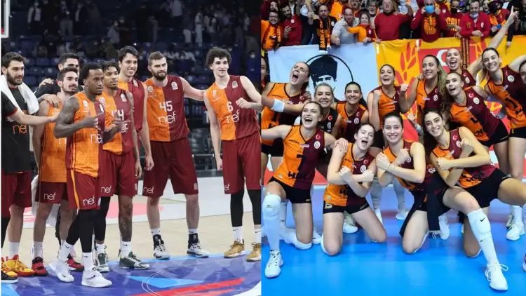 Galatasaray basketbol ve voleybolda 3'te 3 yaptı