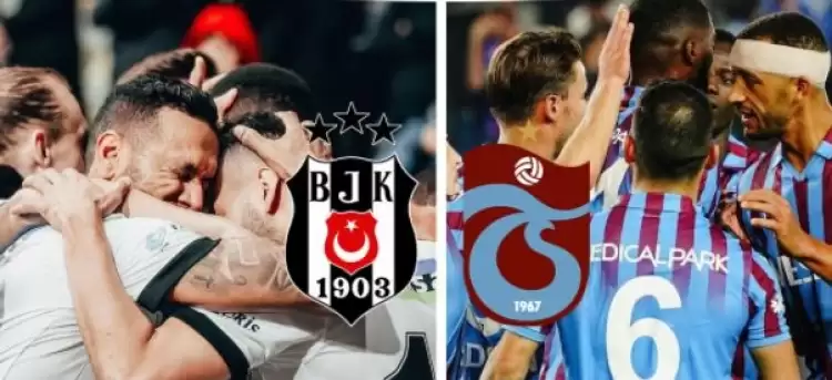 Beşiktaş, dev maçta sahasında Lider Trabzonspor'u konuk ediyor!