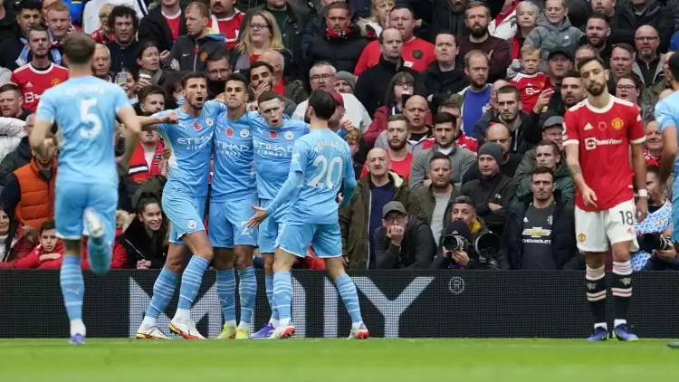 Manchester City derbide Manchester United'a şans tanımadı