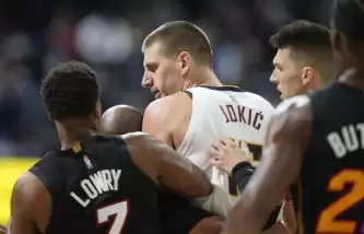 VİDEO - Jokic'ten kavga çıkaran hareket! Rakibini yere serdi...