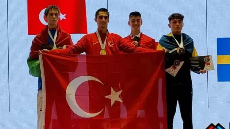 Ömer Faruk Dayıoğlu gençler tekvandoda Avrupa şampiyonu 
