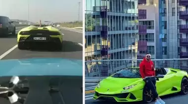 Otoyolda makas atıp yarışan araçlarda Gökhan Çıra izi!