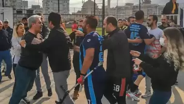 Ampute Ligi maçında yumruklar havada uçuştu