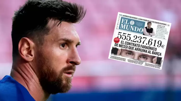 Messi'nin kontratı basına sızdı: 555 milyon euro!