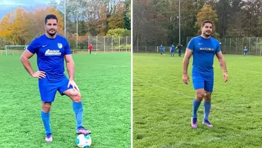 Olimpiyat şampiyonu milli güreşçi Taha Akgül futbola başladı