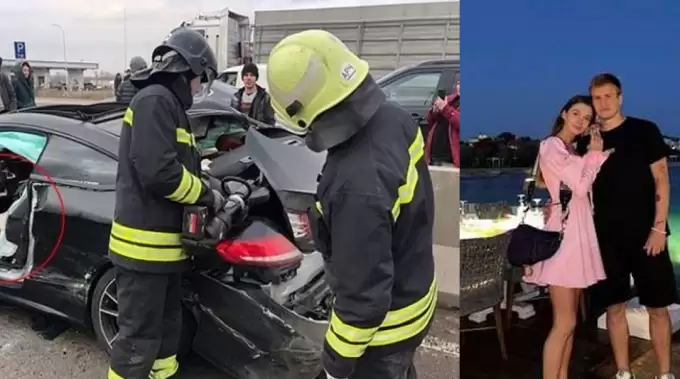 Futbolcunun model eşi trafik kazasında hayatını kaybetti