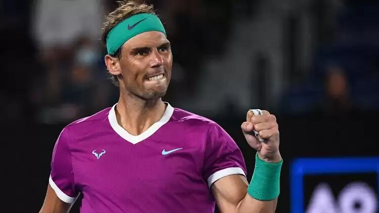 Avustralya Açık'ın tek erkeklerde ilk finalisti Rafael Nadal oldu