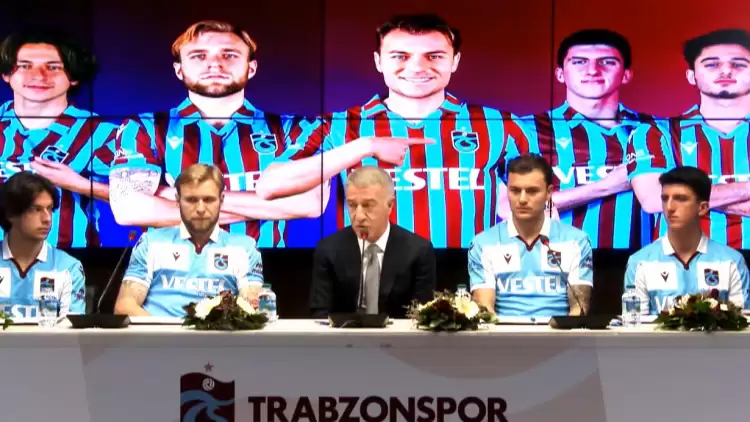 Trabzonspor Yeni Transferlere İmza Töreni Yaptı! Ahmet Ağaoğlu Açıklamaları