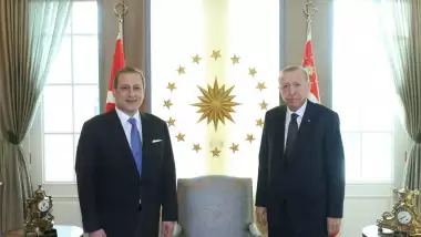 Cumhurbaşkanı Erdoğan, Burak Elmas'ı kabul etti