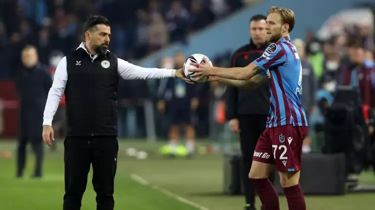 Trabzonspor-Konyaspor | İlhan Palut maç sonu kırmızı kart gördü