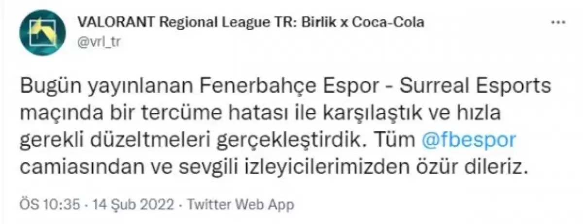 Fenerbahçe Espor (@FBespor) / X