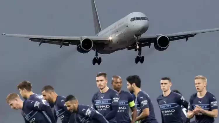 Manchester City'nin uçağı düşüyordu! 