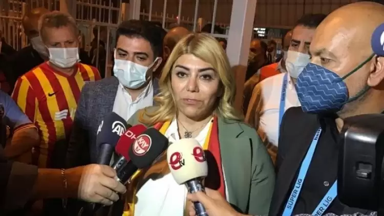 Kayserispor'da Berna Gözbaşı, taraftara destek çağrısında bulundu