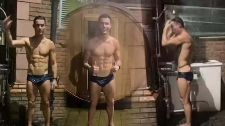 Cristiano Ronaldo'nun sauna yayınını 700 bin kişi izledi