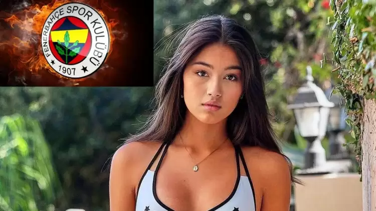 Ünlü model Kylin Kalani Fenerbahçe hayranı çıktı! Formayı giydi!