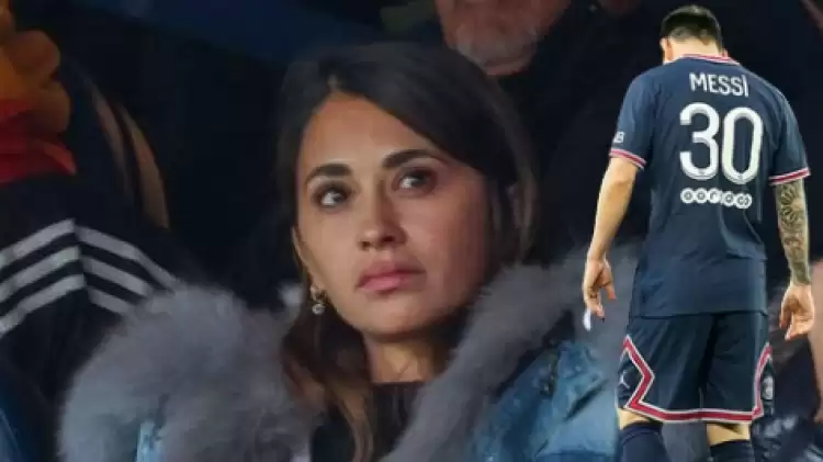 Messi ıslıklandı eşi Antonella Roccuzzo gözyaşlarını tutamadı