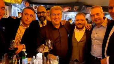 Burak Elmas'ın Laporta için düzenlediği etkinlikte Ali Koç detayı