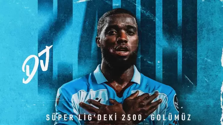  Trabzonspor'dan Djaniny'e 2500’üncü Gol Kutlaması