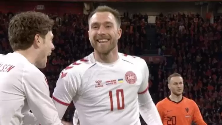 Christian Eriksen ölümden döndü Danimarka adına golünü attı