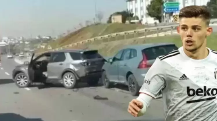 VİDEO - Beşiktaşlı futbolcu Francisco Montero trafik kazası geçirdi