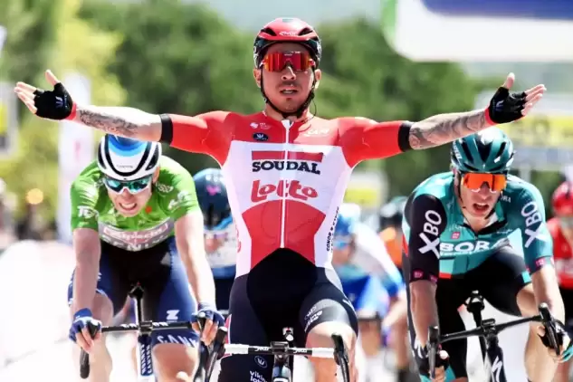 Cumhurbaşkanlığı Türkiye Bisiklet Turu’nun 6. etabını Caleb Ewan kazandı