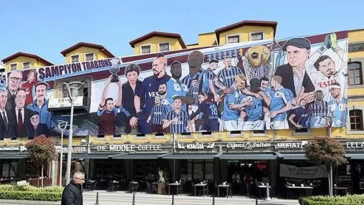 Trabzonspor'un 350 metrekarelik şampiyonluk afişi hazır