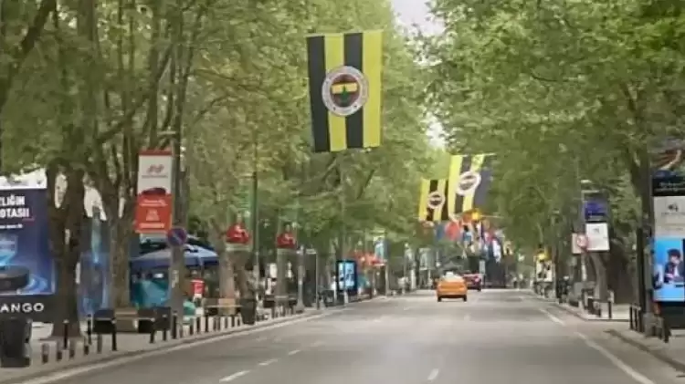 Fenerbahçe taraftarından Bağdat Caddesi'nde Trabzonspor nöbeti