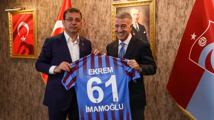 İBB Başkanı Ekrem İmamoğlu, Trabzonspor'u Ziyaret Etti