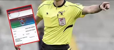 Hakem, internetten maç bileti satarken yakalandı