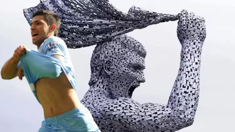 Manchester City Sergio Agüero'nun heykelini dikti!