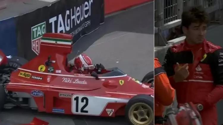 Formula 1 Haberleri | Leclerc, Monako'daki gösteri sürüşünde kaza yaptı