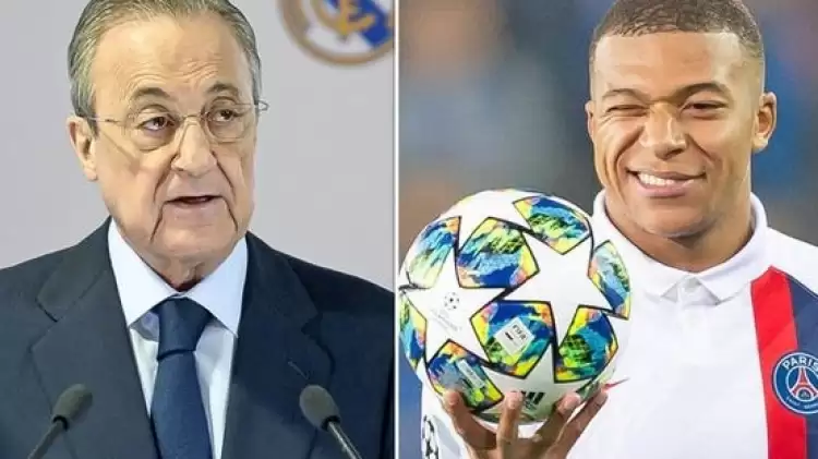 Real Madrid başkanı Florentino Perez'den şok Mbappe kararı!