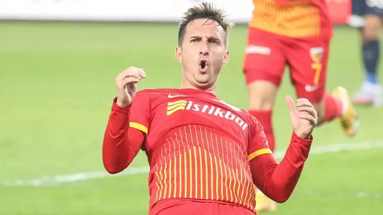 Kayserispor'da Türkiye Kupası maçı öncesi Mario Gavranovic sevinci