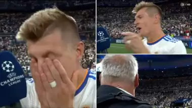 VİDEO - Muhabir, Toni Kroos'u çıldırttı! Röportajı terk etti...