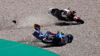 Moto GP'de büyük kaza