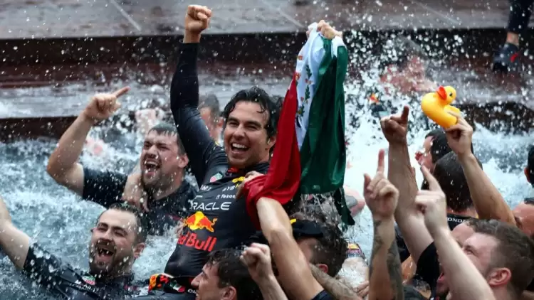 Monaco GP'yi kazanan Sergio Perez, yarış sonrası fena dağıttı...