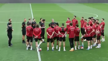 A Milli Futbol Takımı, Litvanya maçı hazırlıklarına başladı