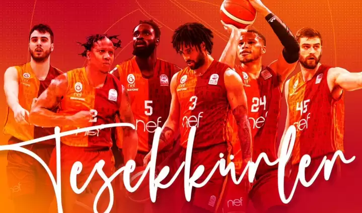 Galatasaray Nef'ten 6 basketbolcu için teşekkür mesajı