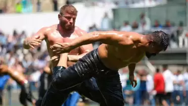 16. Kunduz Yağlı Güreşleri'nde başpehlivanlığı Mustafa Taş kazandı